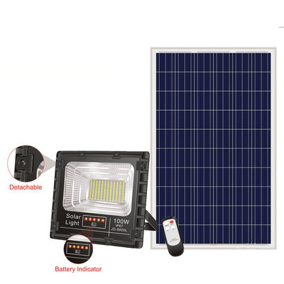 25w 150w 300 วัตต์น้ำท่วมพลังงานแสงอาทิตย์ 80lm / w 3.7V ไฟรักษาความปลอดภัยพลังงานแสงอาทิตย์กลางแจ้ง