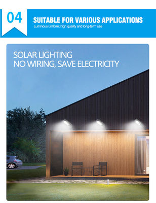 6500K 12v Dc 100W ไฟถนน LED พลังงานแสงอาทิตย์ 110lm / W ใช้ในบ้าน