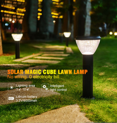 35/65/85 ซม. สแตนเลส LED ไฟสวนพลังงานแสงอาทิตย์ 6500LM รองรับ Dimmer