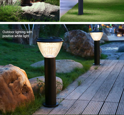 35/65/85 ซม. สแตนเลส LED ไฟสวนพลังงานแสงอาทิตย์ 6500LM รองรับ Dimmer
