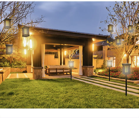 FCC ทันสมัย ​​​​95lm / w ABS ไฟ LED พลังงานแสงอาทิตย์แนวนอน Solar Flicker Stake Light