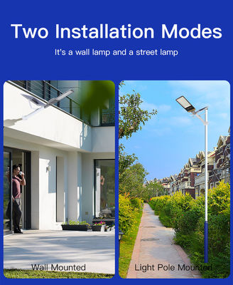 150W 250W 450W LED ไฟถนนพลังงานแสงอาทิตย์ 6V 5 โหมดโคมไฟถนนพลังงานแสงอาทิตย์
