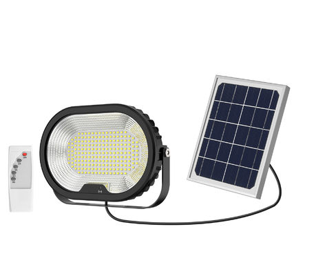 Theme Park 7000K รีโมทคอนโทรลไฟรักษาความปลอดภัยพลังงานแสงอาทิตย์ 100lm / W Ip65 Solar Flood Light