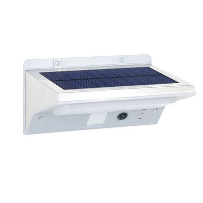 IP65 6000-6500K ไฟ LED พลังงานแสงอาทิตย์ติดผนัง 3.7V พร้อมฐานอลูมิเนียม