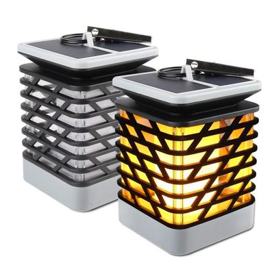 30LM 3500K ไฟ LED พลังงานแสงอาทิตย์ริบหรี่ไฟคบเพลิง