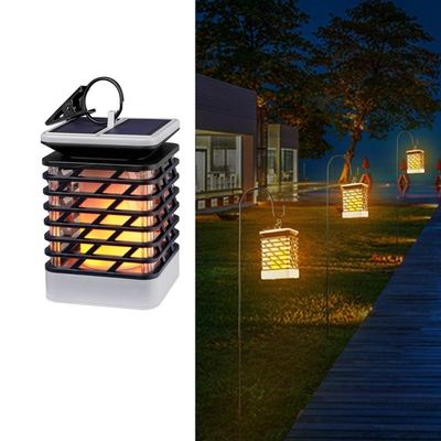 Warm White 3500K 40LM ไร้สาย LED โคมไฟสวนพลังงานแสงอาทิตย์ Solar Flame Torches