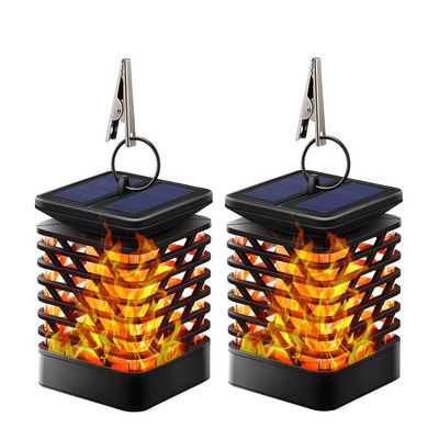 Warm White 3500K 40LM ไร้สาย LED โคมไฟสวนพลังงานแสงอาทิตย์ Solar Flame Torches