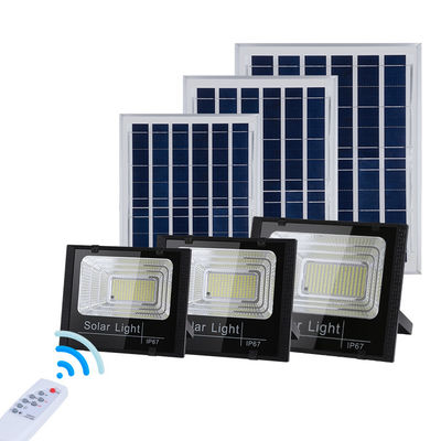 CE กันน้ำ 80W 50W ไฟ LED น้ำท่วมพลังงานแสงอาทิตย์ 50000hour Solar Security Flood Lights