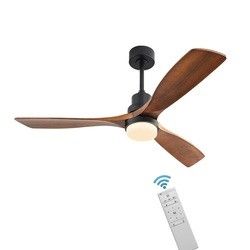220VDC 65W 3 ไม้ Blades ห้องนั่งเล่นทันสมัยพัดลมระบายความร้อนด้วยแสง Contact