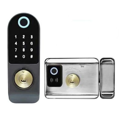 ลูกบิดทรงกระบอก 38mm-70mm Smart Electronic ล็อค ปุ่มกดแบบรวม Deadbolt
