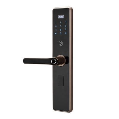 Keyless Swipe Card ลายนิ้วมือ 70 มม. Smart Electronic ล็อค แบตเตอรี่ AA 8 ก้อน