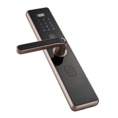 รูกุญแจที่ซ่อนอยู่ Ce 508dpi ลายนิ้วมือ Biometric ล็อคประตู ล็อคมือจับประตูอัจฉริยะ