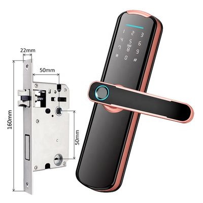Ttlock Tuya App 35mm Smart Electronic Lock รหัสผ่าน Wifi