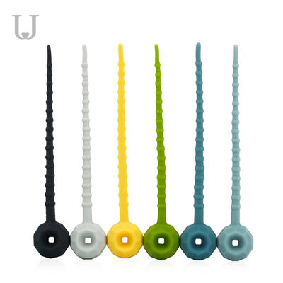 115mm ElasticReusable Silicone Food Ties 27g เป็นมิตรกับสิ่งแวดล้อม