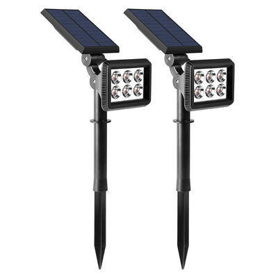 IP65 3.7V 2200MAH ไฟ LED พลังงานแสงอาทิตย์แนวนอน 300 ลูเมนไฟเส้นทางพลังงานแสงอาทิตย์