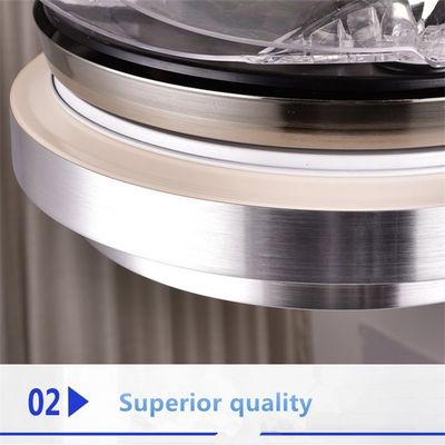6000k 4000lm Crystal Flush Mount พัดลมเพดาน Neutral White