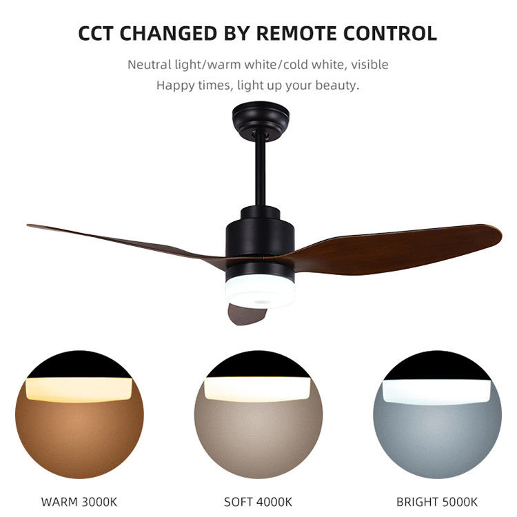 รีโมทคอนโทรล 3CCT 47Inch Iron Outdoor ABS Blade พัดลมเพดานสำหรับโฮมออฟฟิศ