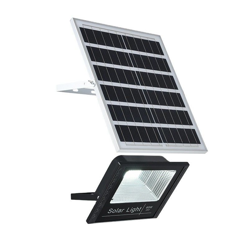 Super Bright 1560LM 100W LED น้ำท่วมพลังงานแสงอาทิตย์ 6500K สำหรับ Road Gym Garden